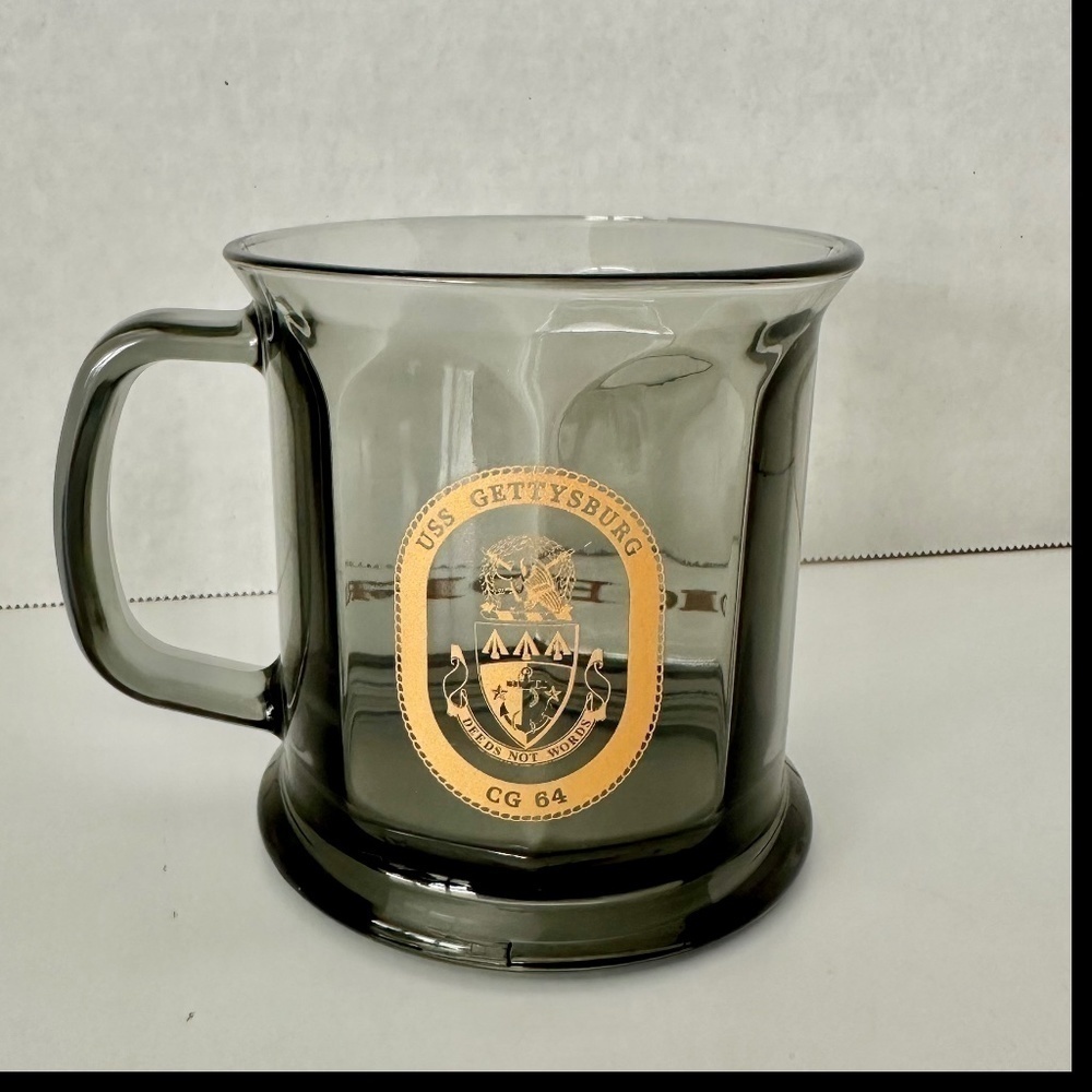 USS Gettysburg CG 64 Words Not Deeds Glass Mug‎